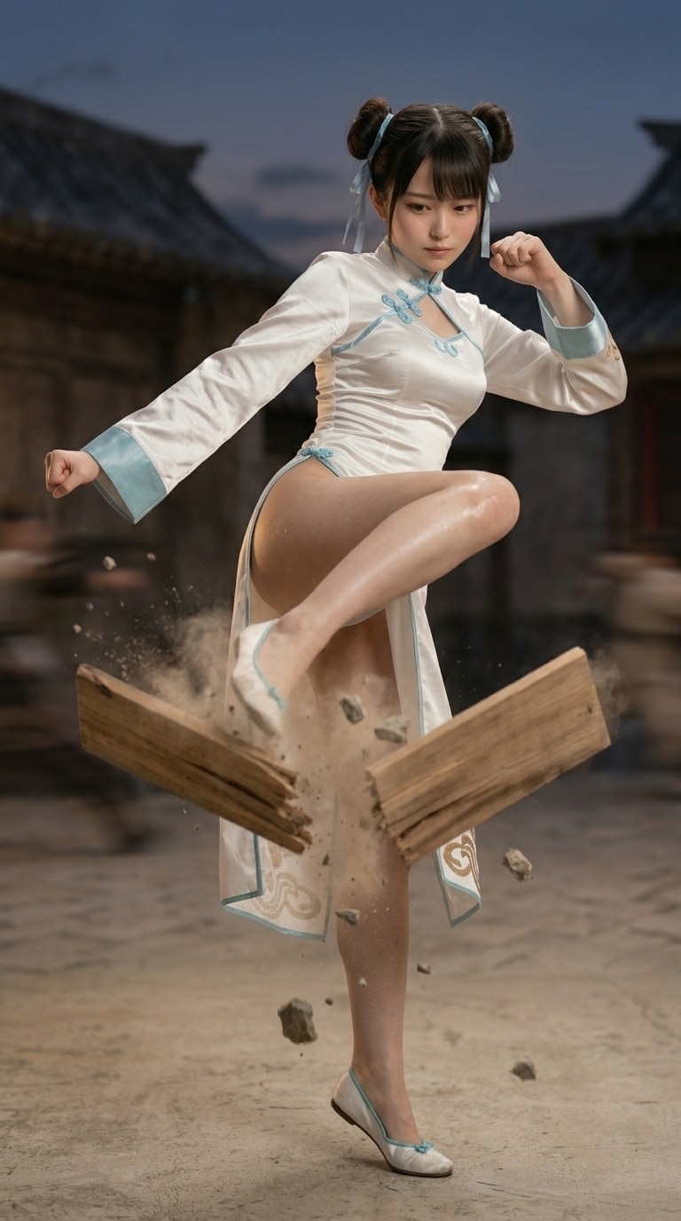 チャイナ服女子