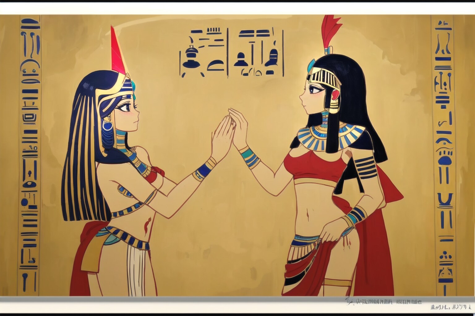 アルプス一万尺で遊んでいた古代エジプトの女王の壁画
