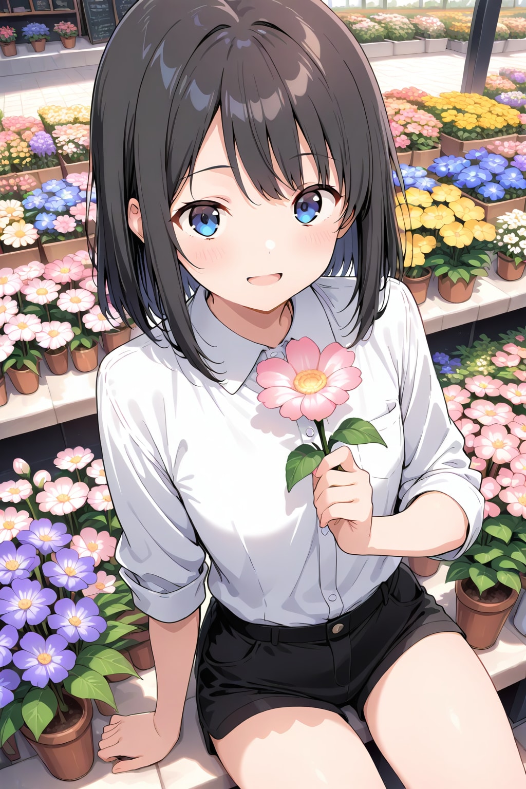 花屋さんでアルバイト | の人気AIイラスト・グラビア