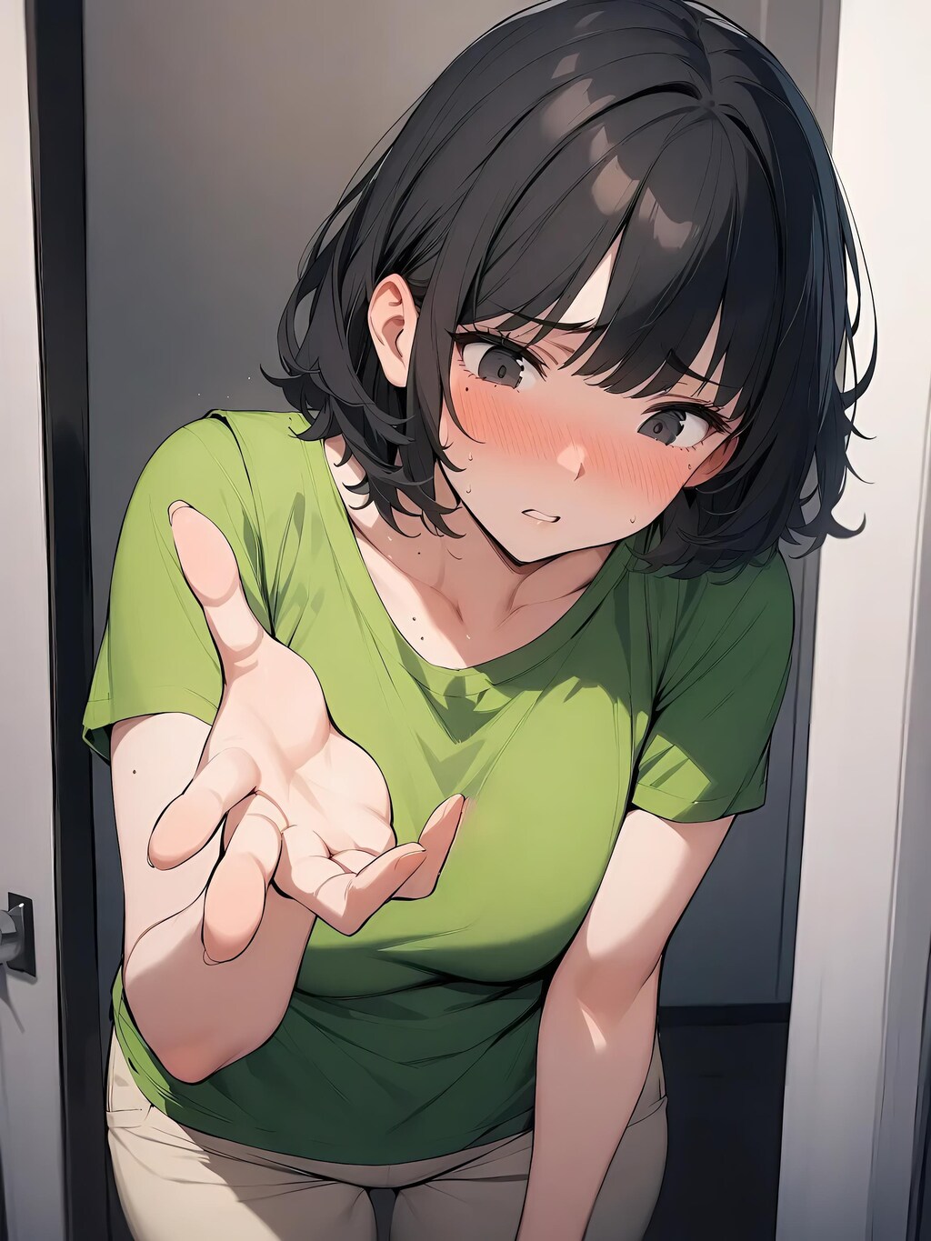 手招き_おばさん