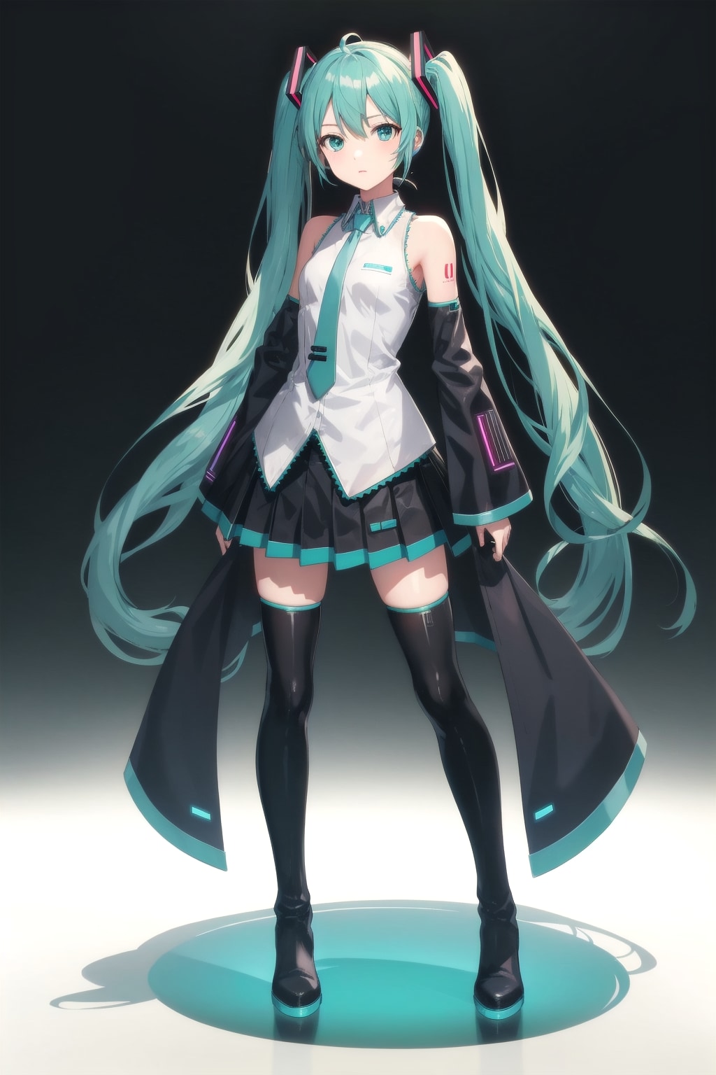 初音ミクさん、立ち絵 | の人気AIイラスト・グラビア