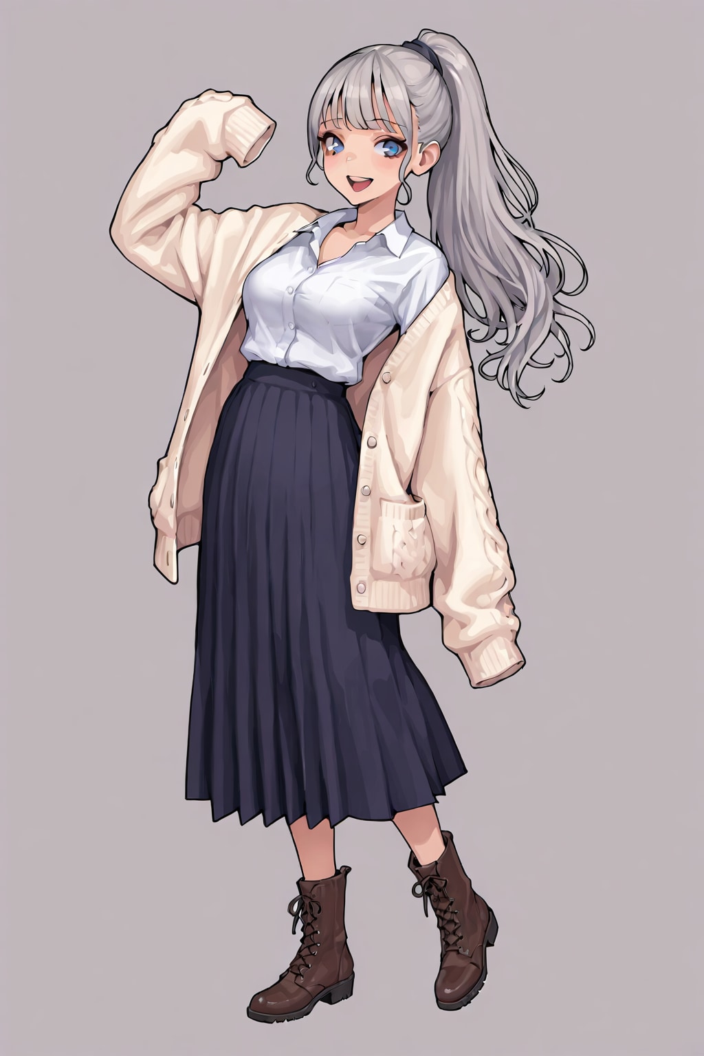 ブカブカ袖デートコーデなGHOSTちゃん