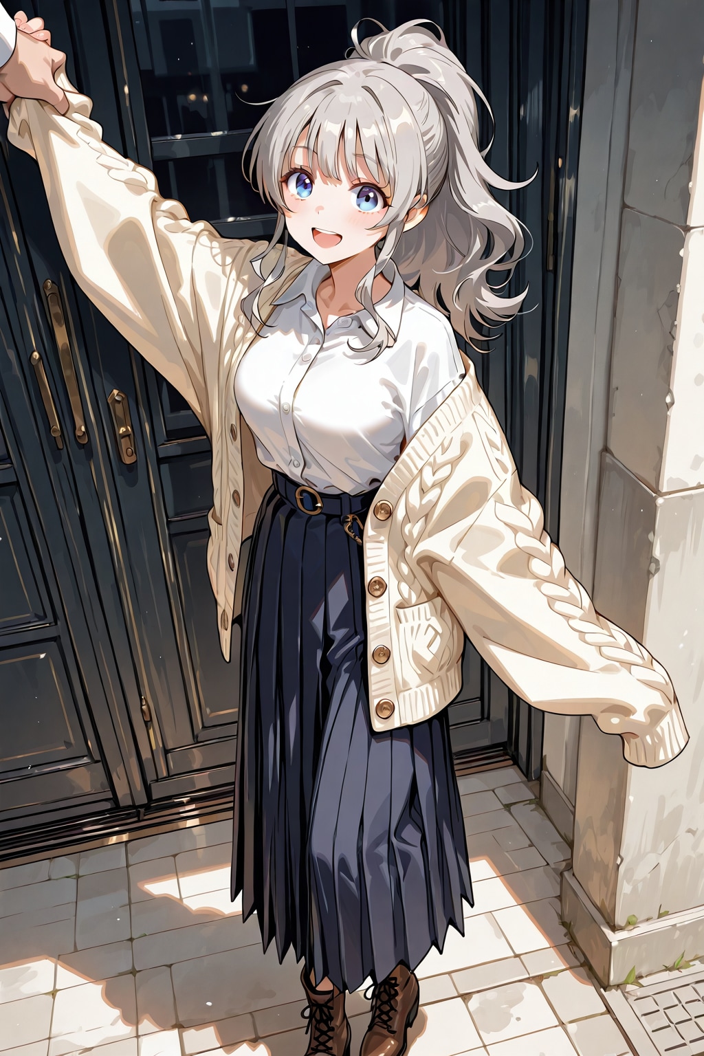 ブカブカ袖デートコーデなGHOSTちゃん