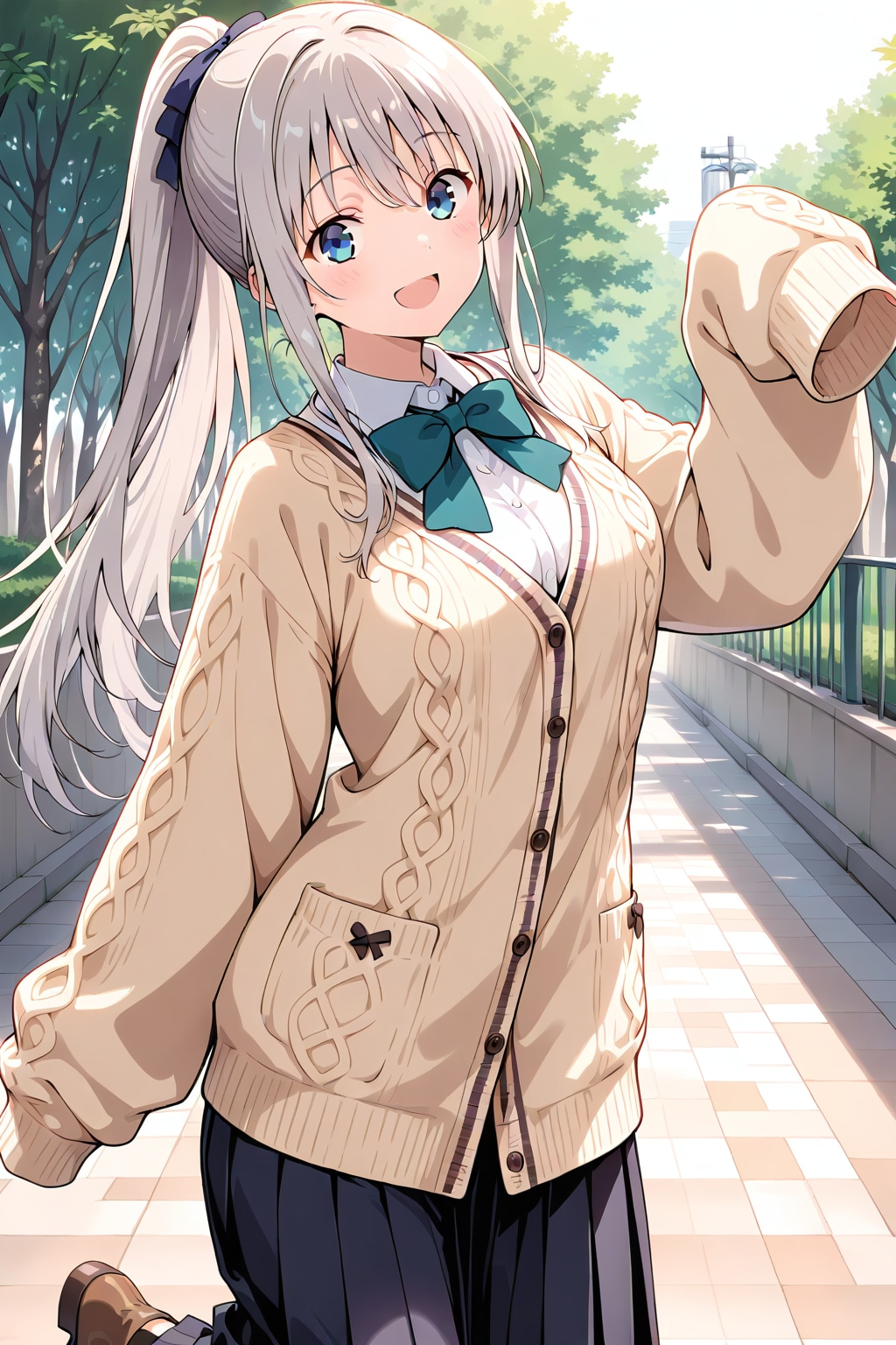 ブカブカ袖デートコーデなGHOSTちゃん