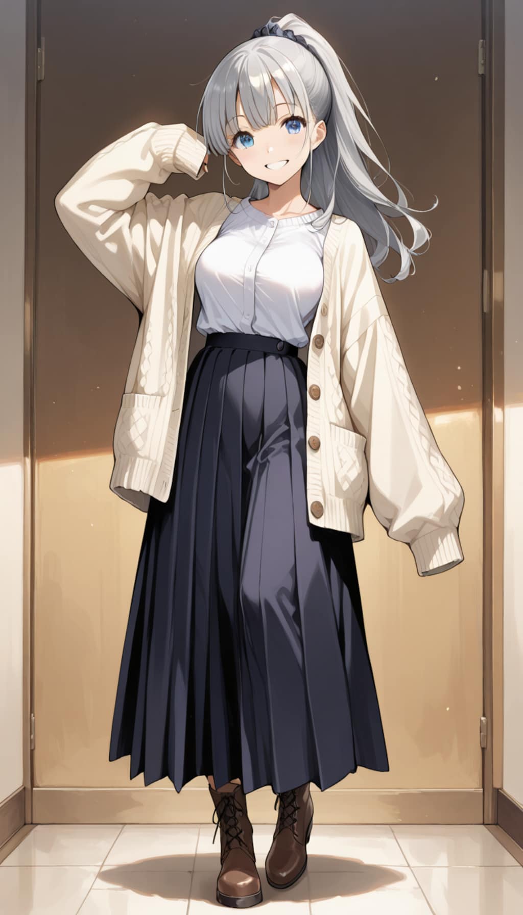 ブカブカ袖デートコーデなGHOSTちゃん