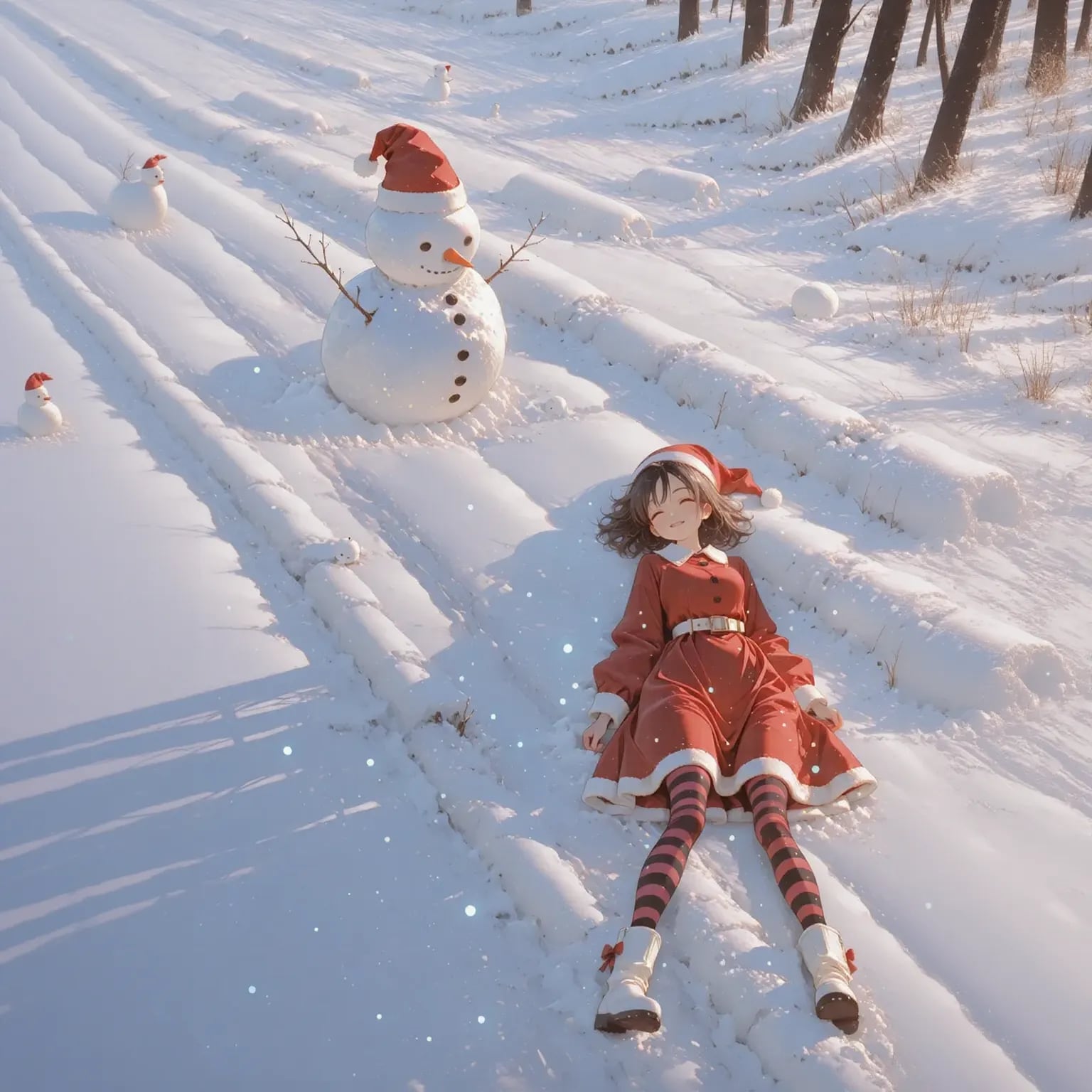 【プレゼント配り】「地球3周…もうゴールしていいよね」 | の人気AIイラスト・グラビア