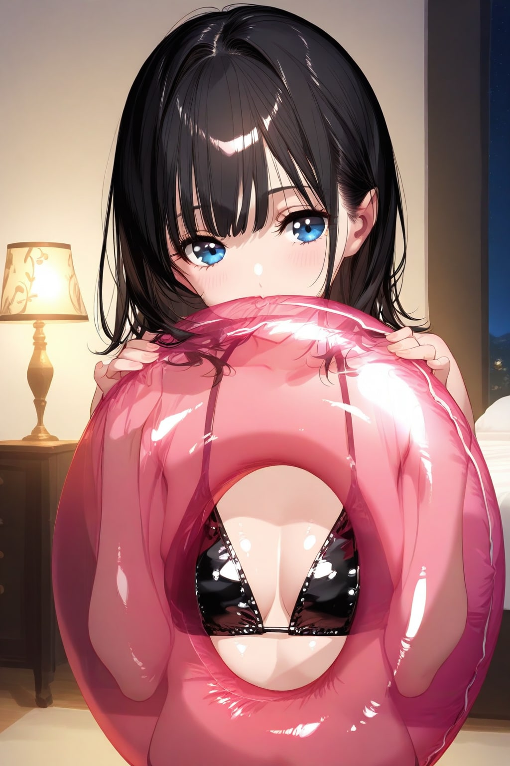 浮き輪を膨らます女の子が好き？
