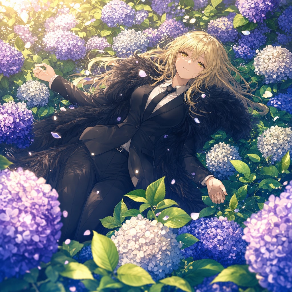 紫陽花に沈む
