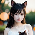 子猫を保護した猫耳少女 11枚目