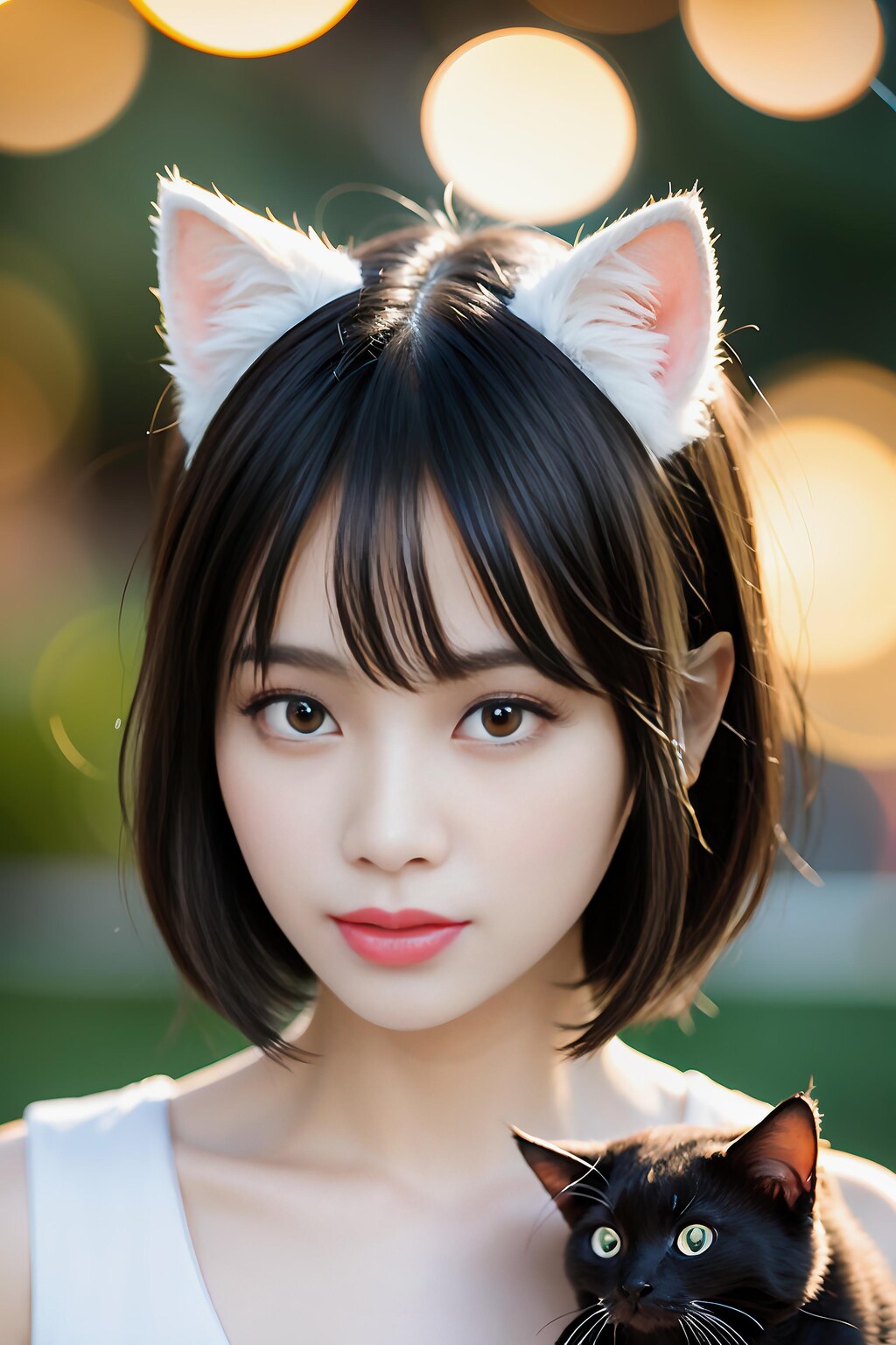 子猫を保護した猫耳少女