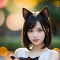 子猫を保護した猫耳少女 6枚目