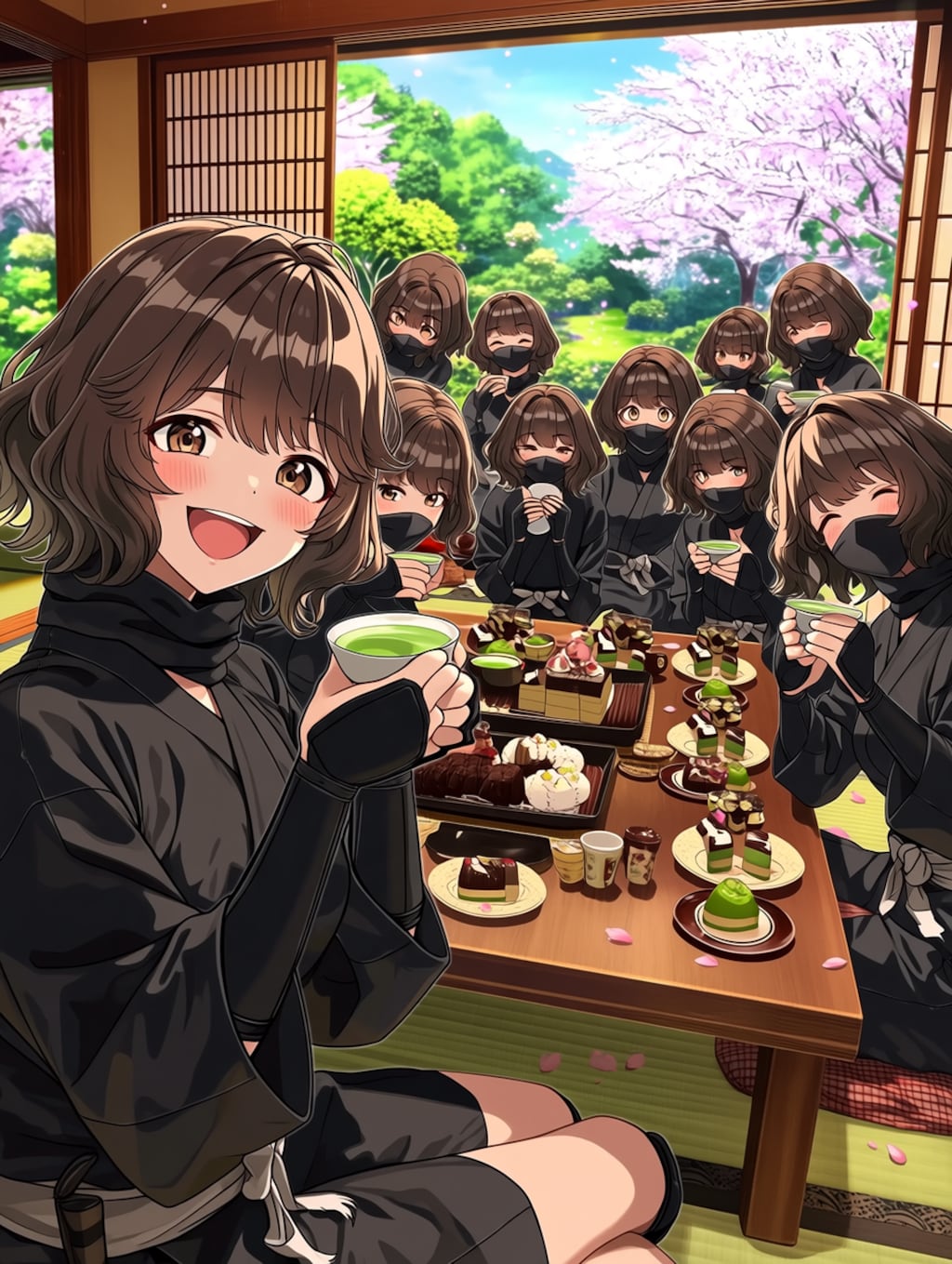 分身はこうやるのよ！