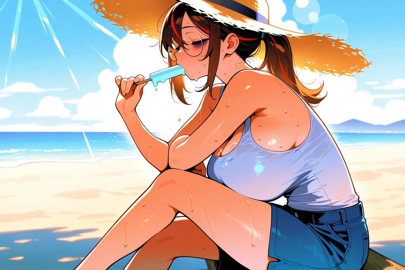 あっぢ～～～💦