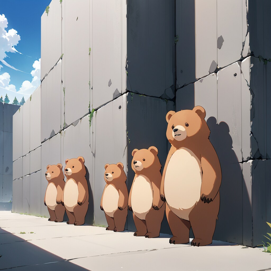 の・ぼ・り・別クマ牧場（日向ぼっこする熊たち） | の人気AIイラスト・グラビア