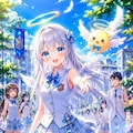 ルルエルのスリーブレス学園ライフ 2枚目