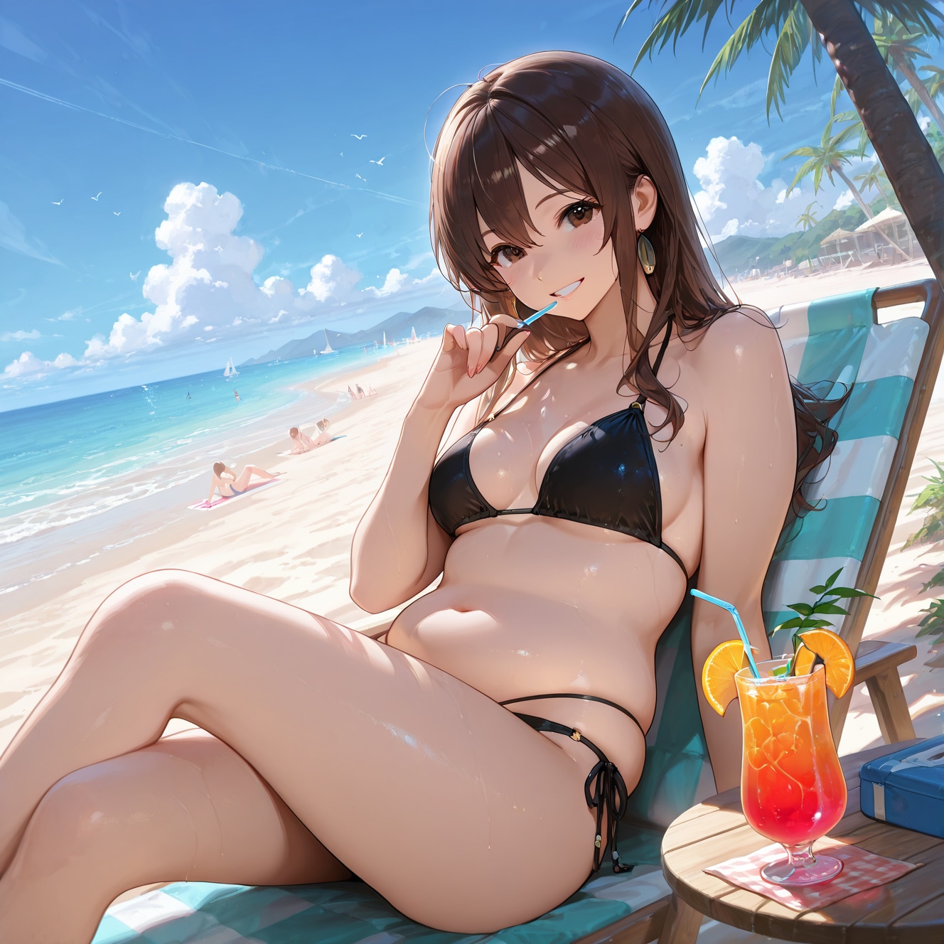 油断のある腹部が可愛い