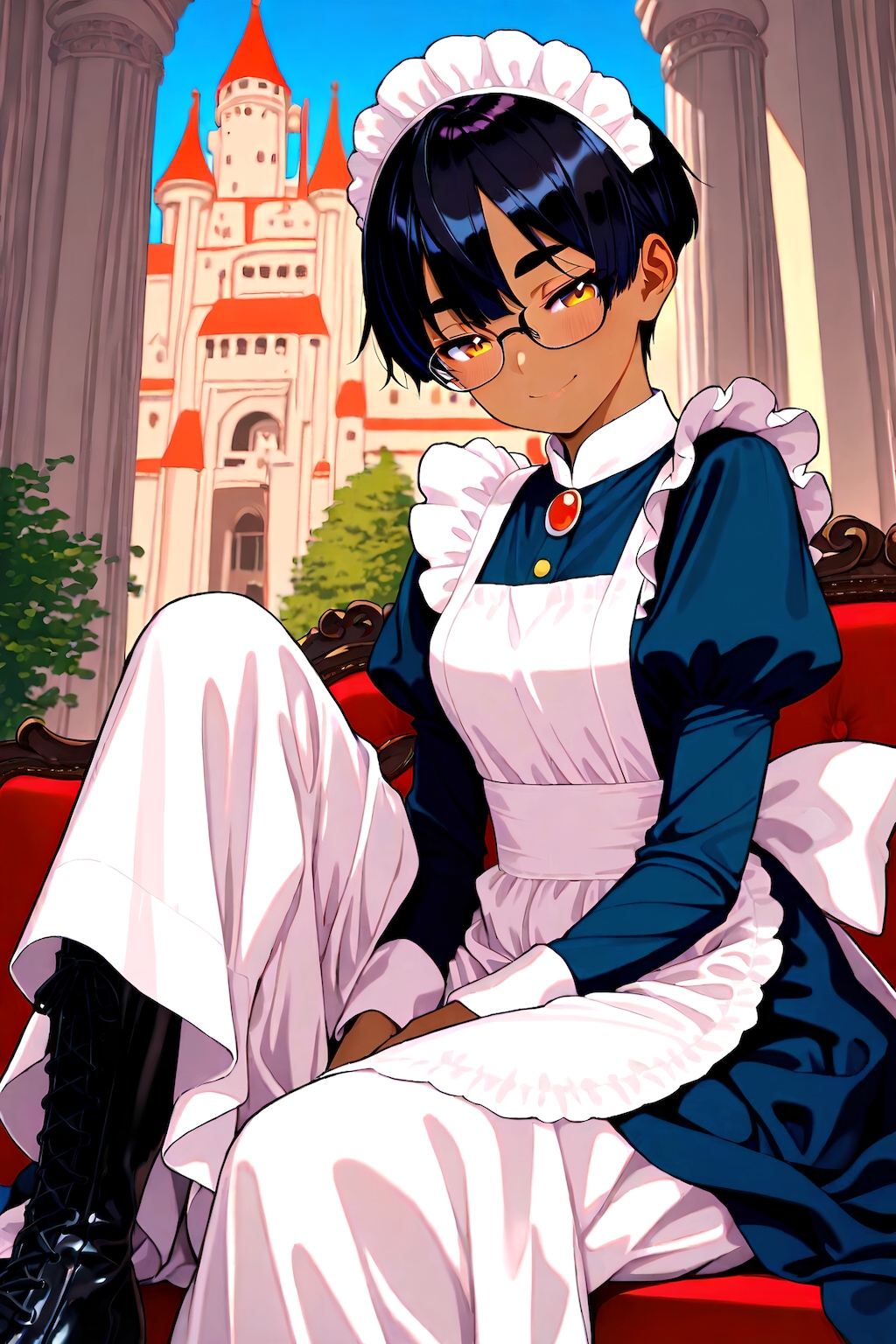 少年めがねメイドさん