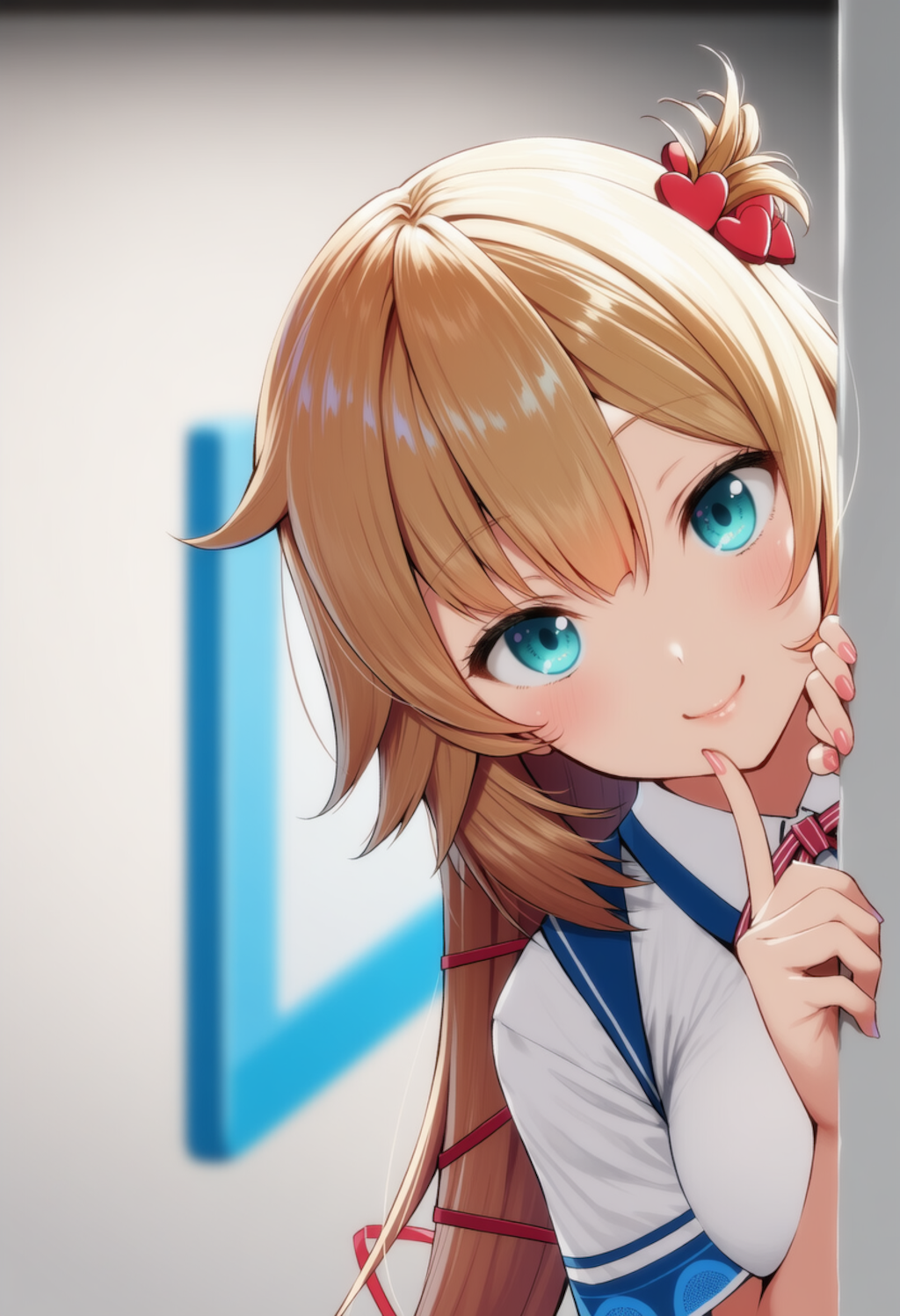 はあちゃまが物陰からジッと見つめているだけ