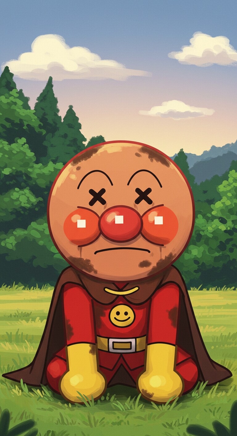 顔が汚れて力が出ない…