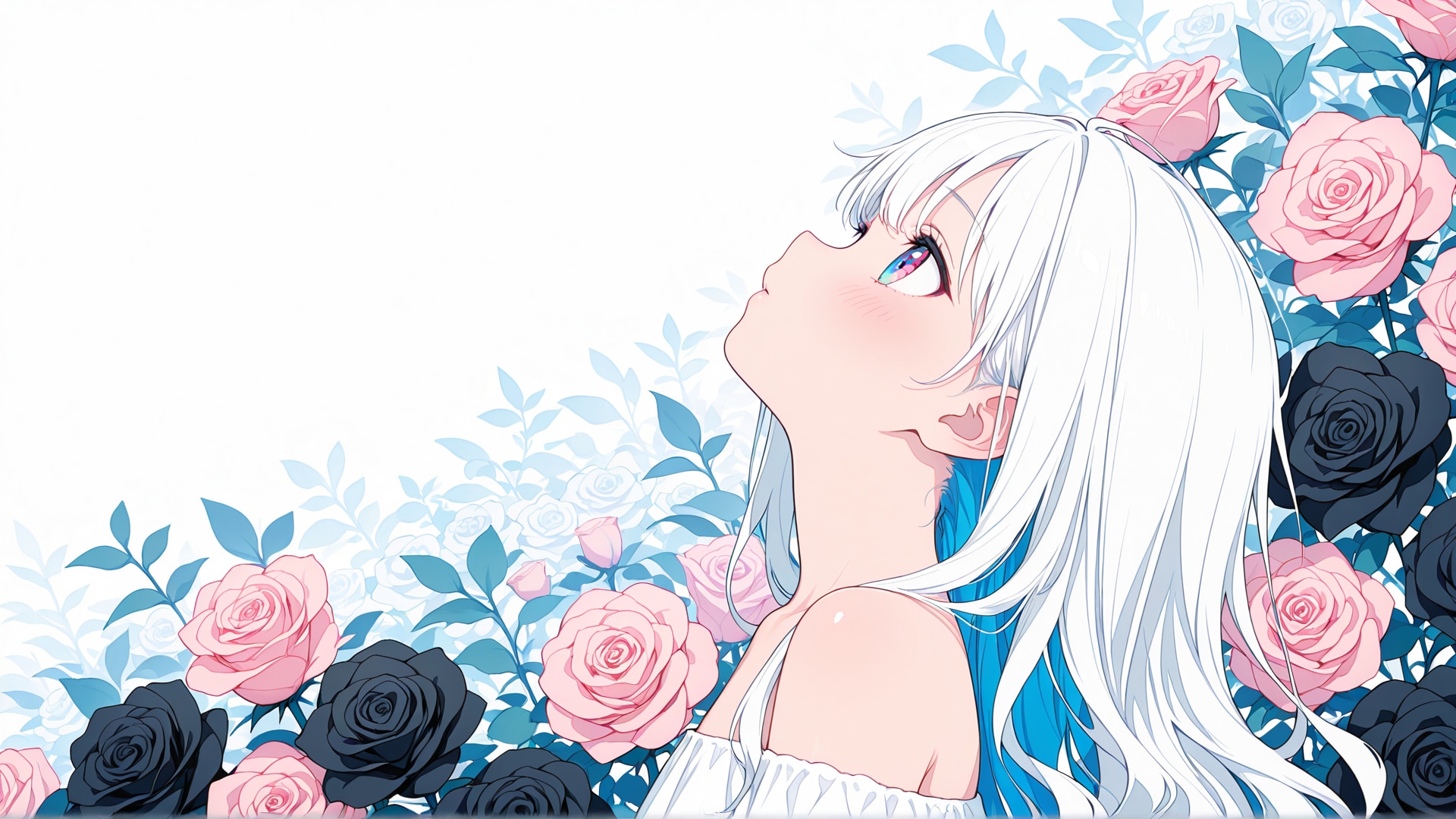 薔薇園と少女 2