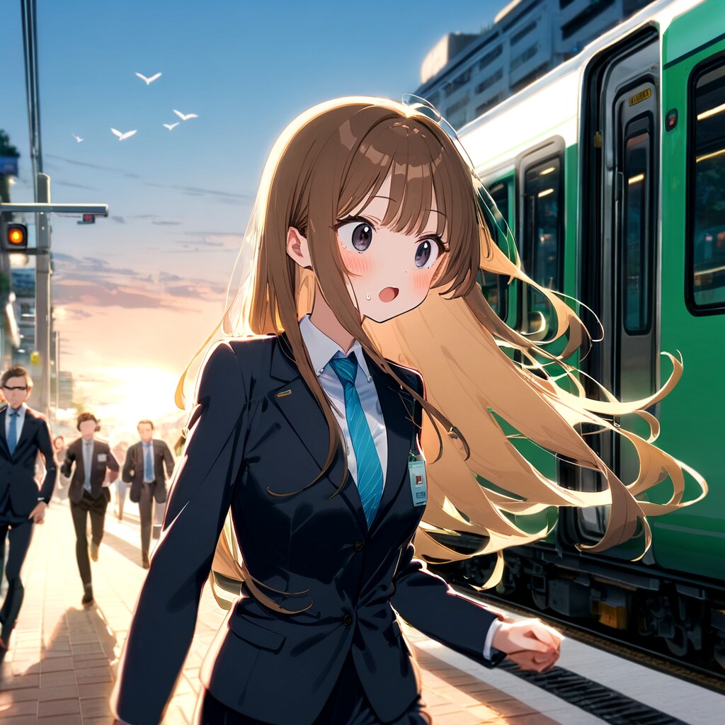 通勤急ぎ | の人気AIイラスト・グラビア