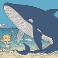 クジラの絵を最新モデルCHASEでAIさんに描画してもらう 12枚目