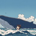 クジラの絵を最新モデルCHASEでAIさんに描画してもらう 9枚目