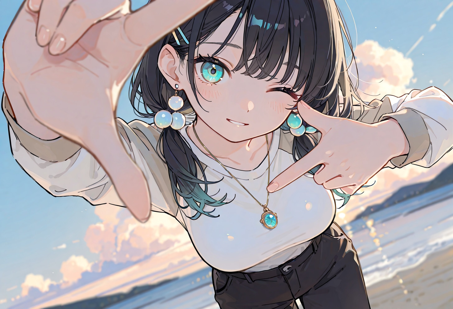 潮風とフレーム | の人気AIイラスト・グラビア