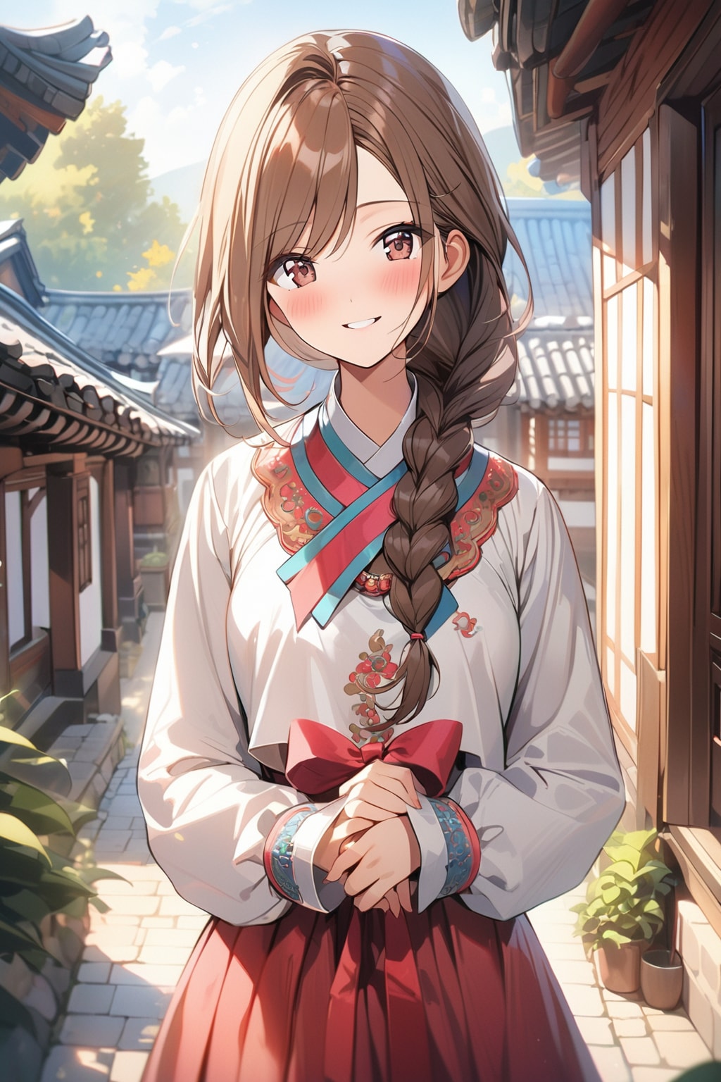 没な韓服風