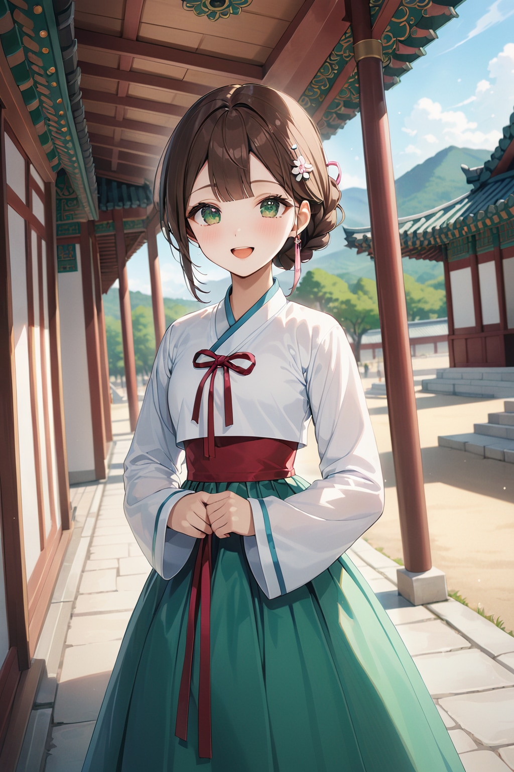 没な韓服風