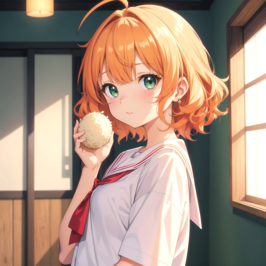 おはよう…おにぎり...食べる？