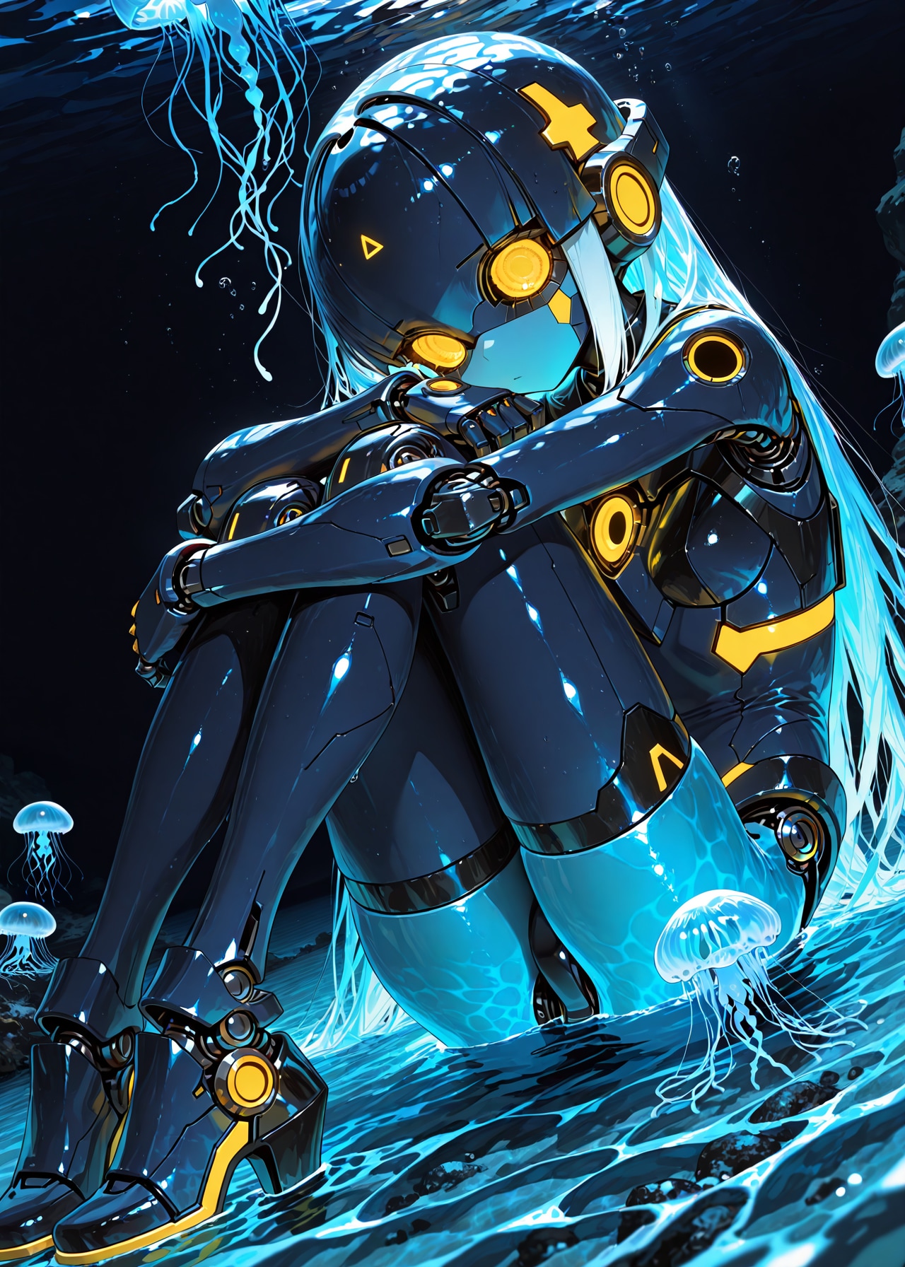 深海に独り - クラゲになりたい | の人気AIイラスト・グラビア