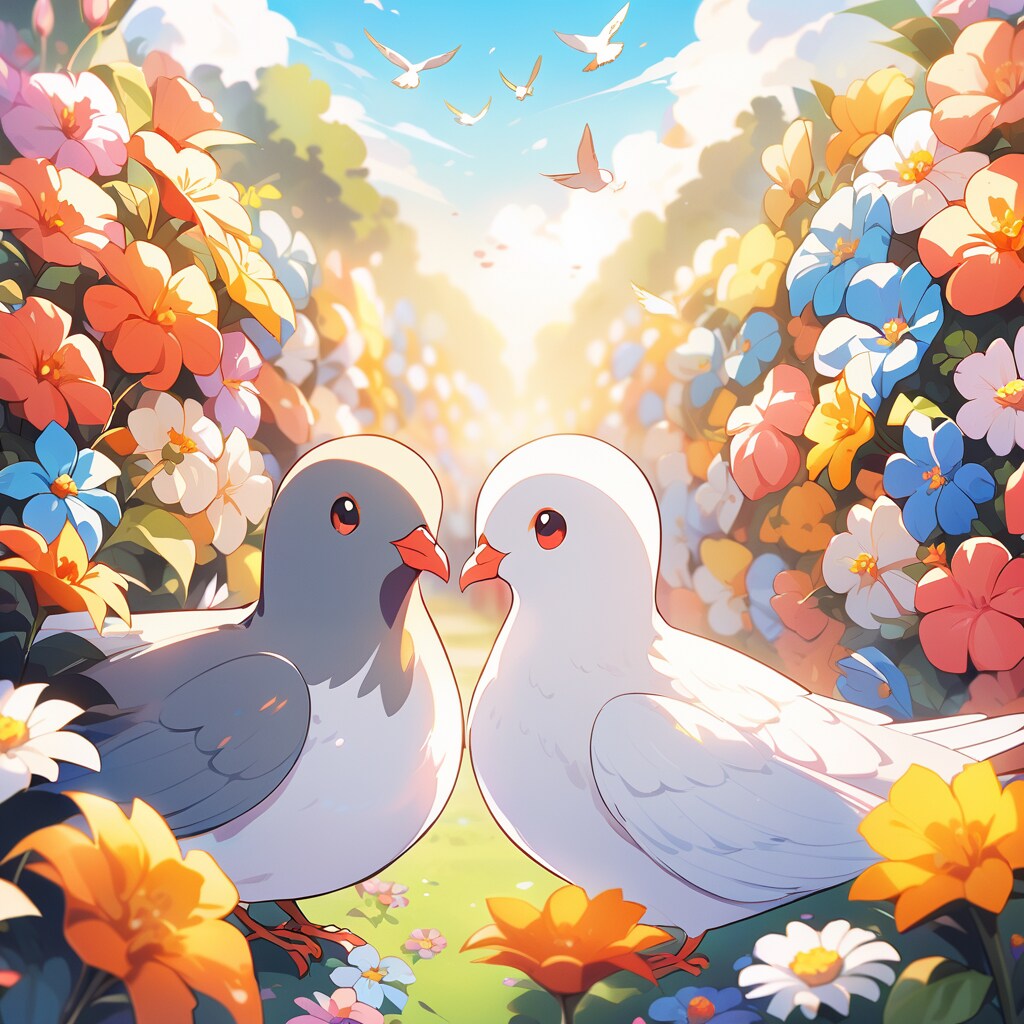幸せの鳩 | の人気AIイラスト・グラビア