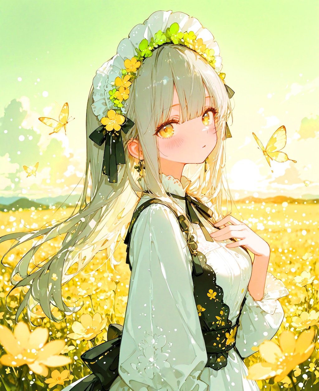 郊外で見た少女