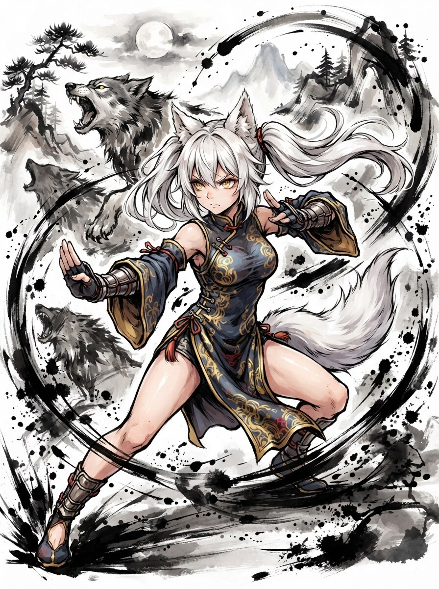 ケモミミカンフー219 | の人気AIイラスト・グラビア