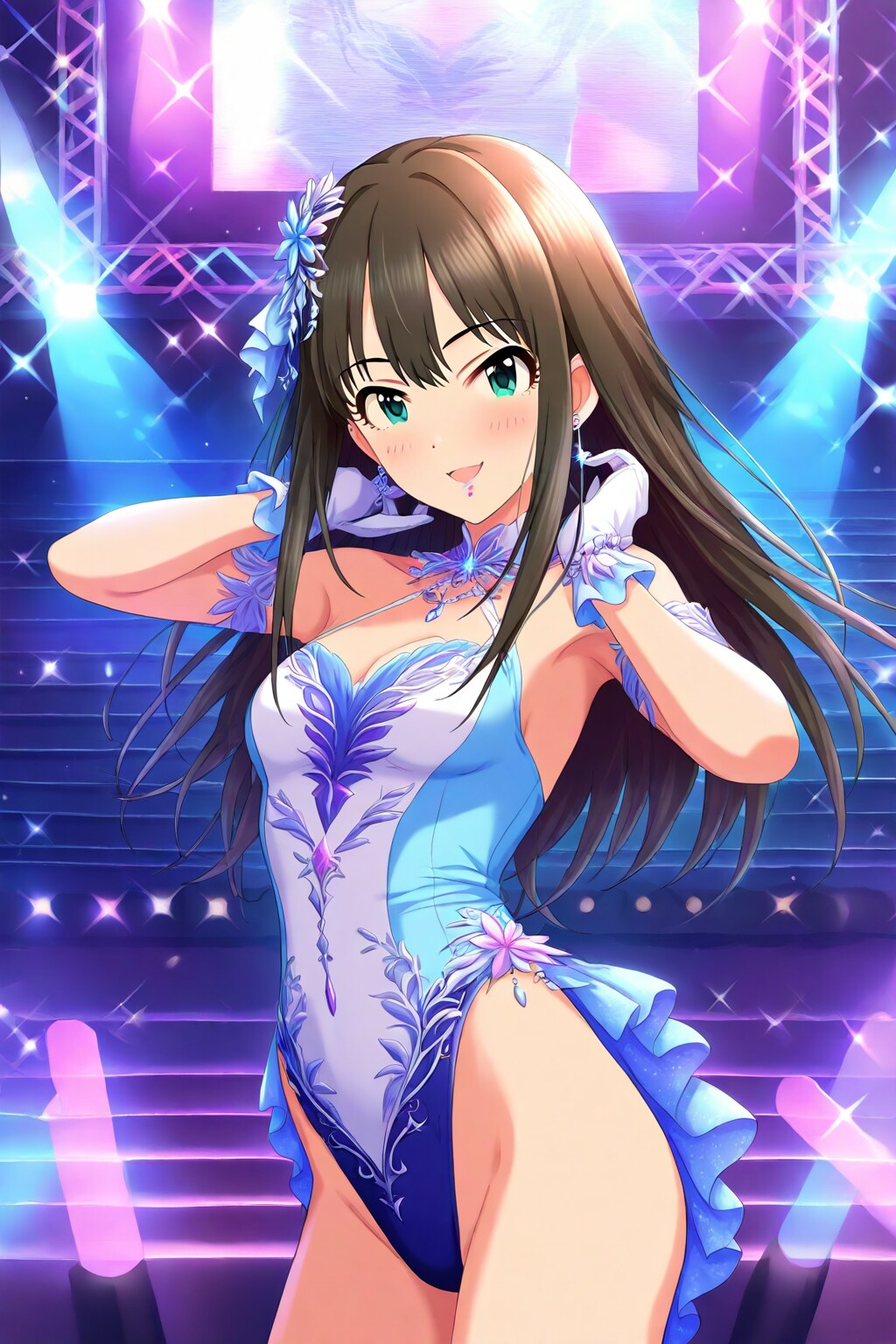レオタード風ライブ衣装も何でも着てくれる渋谷凛