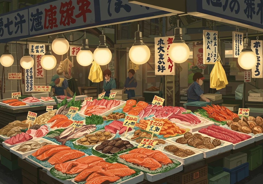 🐟魚市場①
