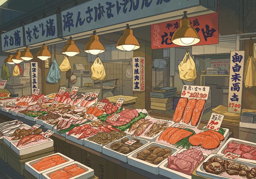 🐟魚市場①