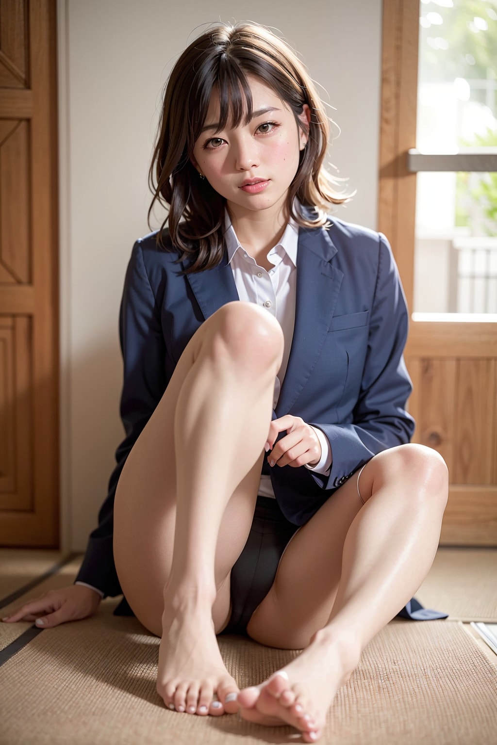 素敵なおみ足OLさん