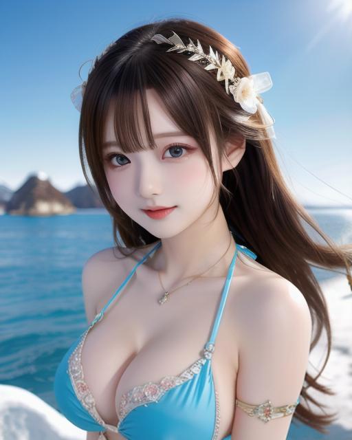 雪ビキニ