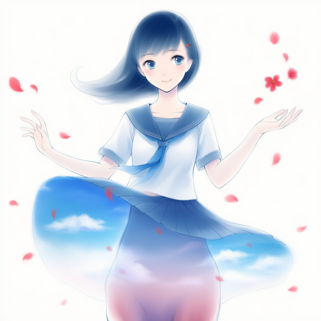 女ケンタウロスにセーラー服着せてみた・・・