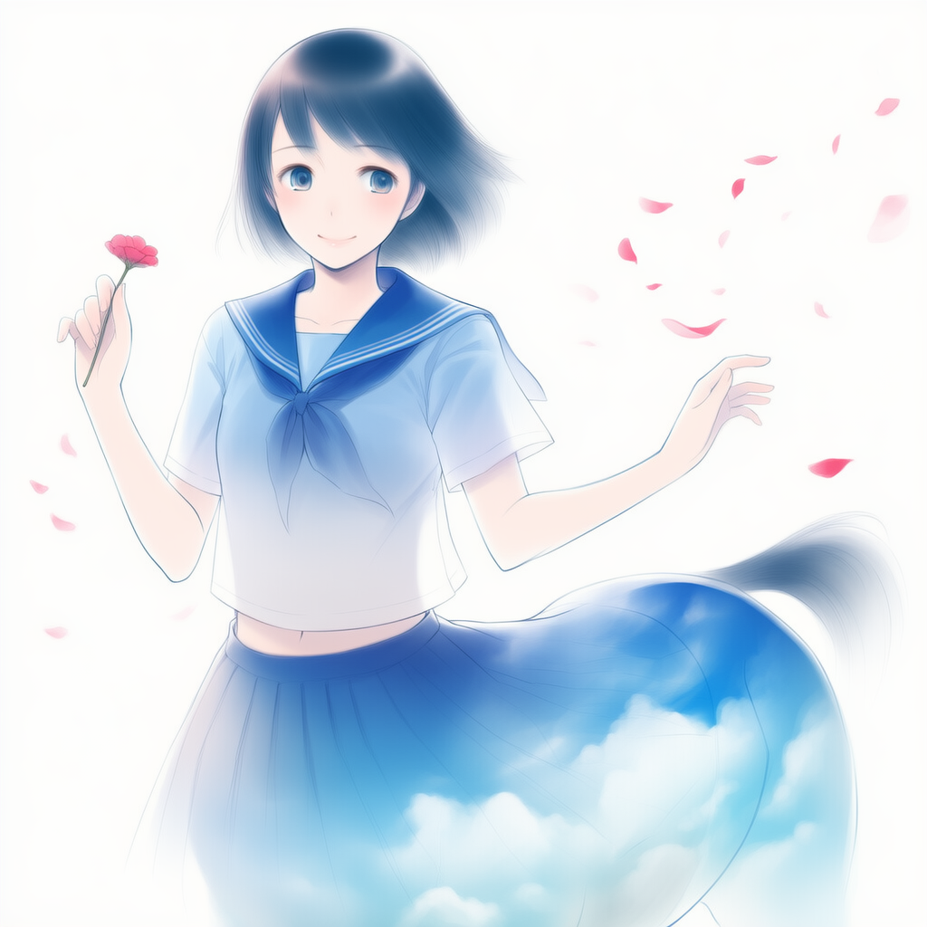 女ケンタウロスにセーラー服着せてみた・・・