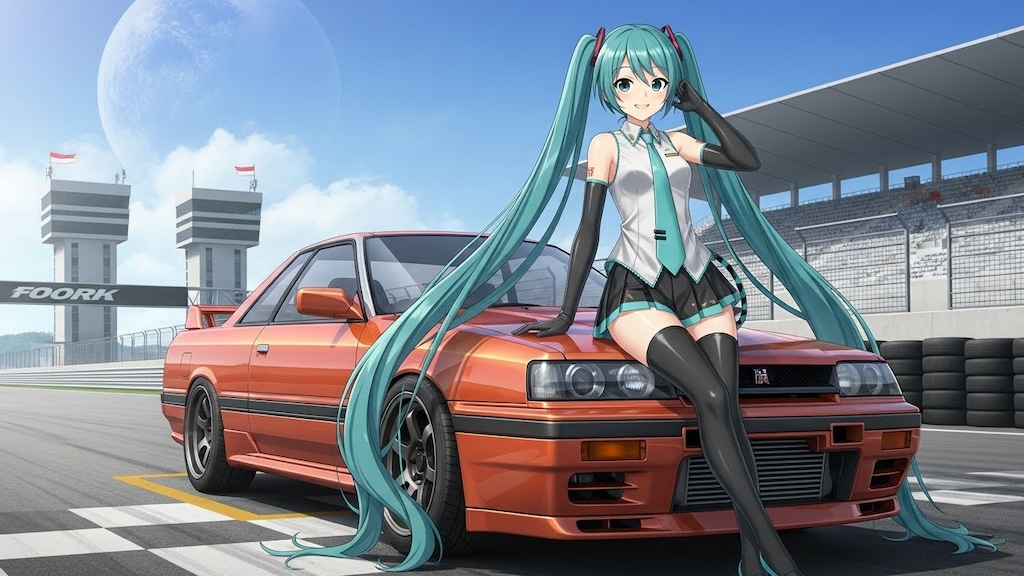 初音ミクとR31GT-SR