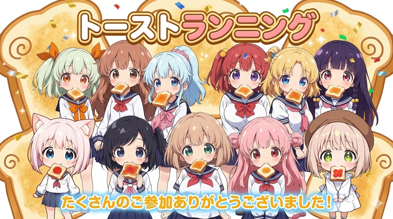 トーストランニング、たくさんのご参加ありがとうございました！！
