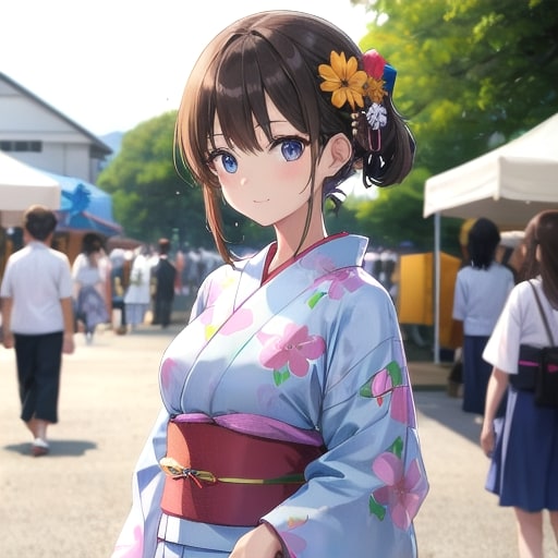 浴衣女性 | の人気AIイラスト・グラビア