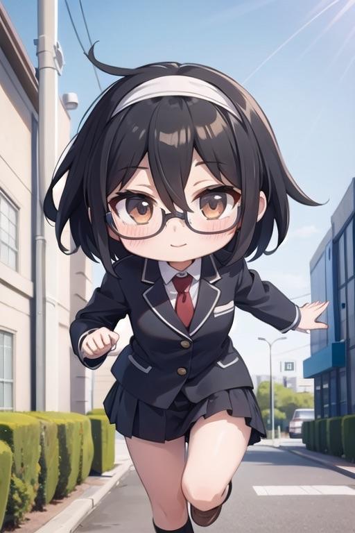 里華をちびキャラにしてみた