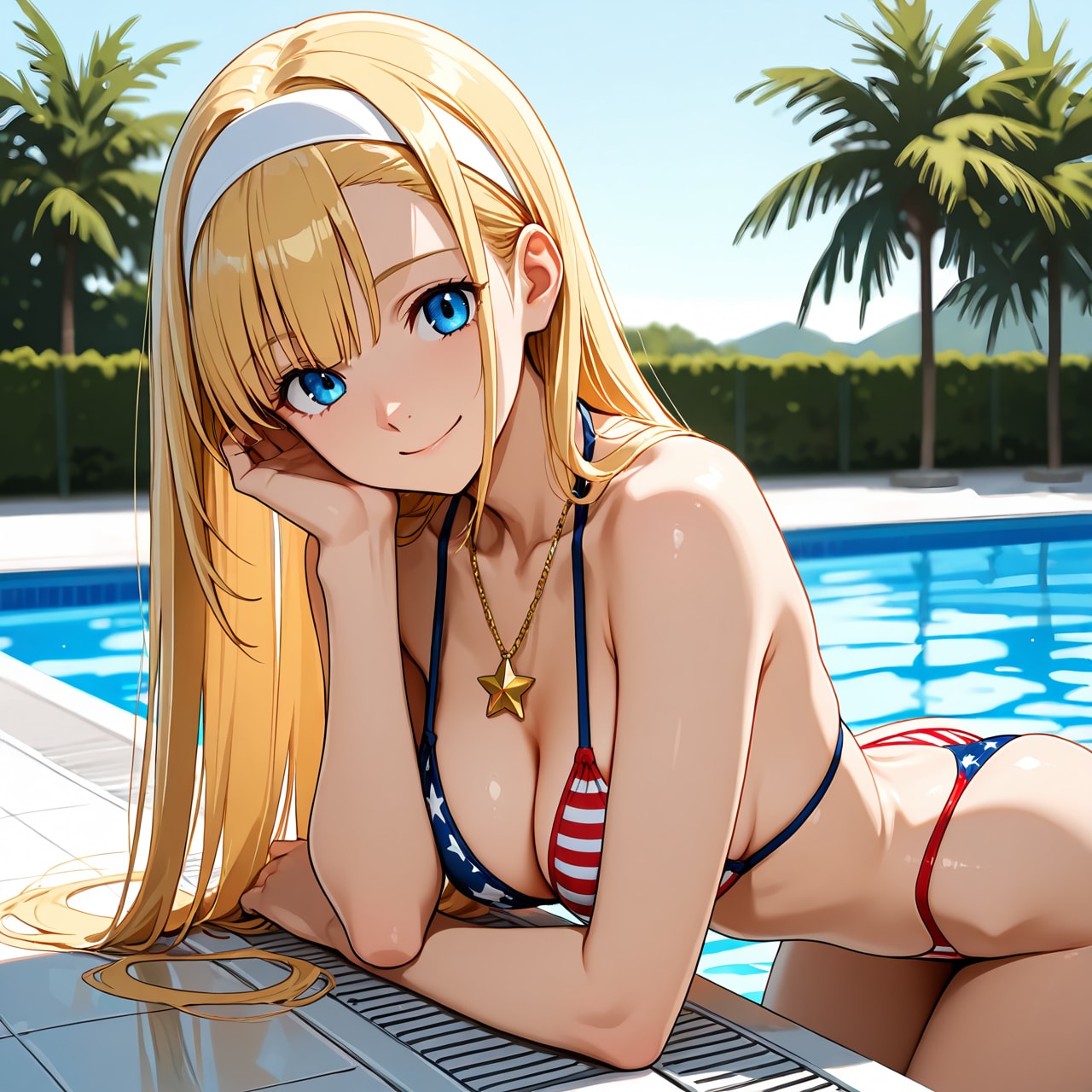 キャンディの水着(星条旗ハイレグバージョン)