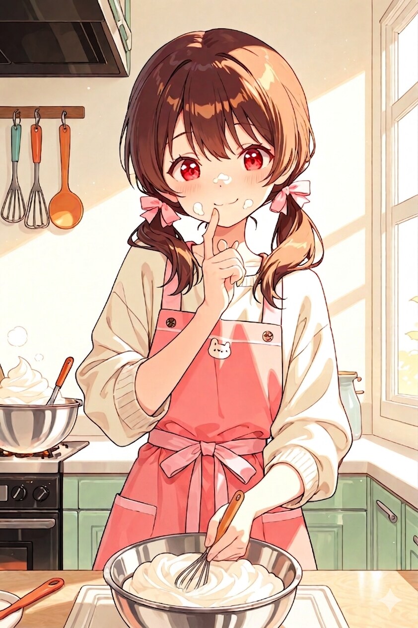 ケーキづくり