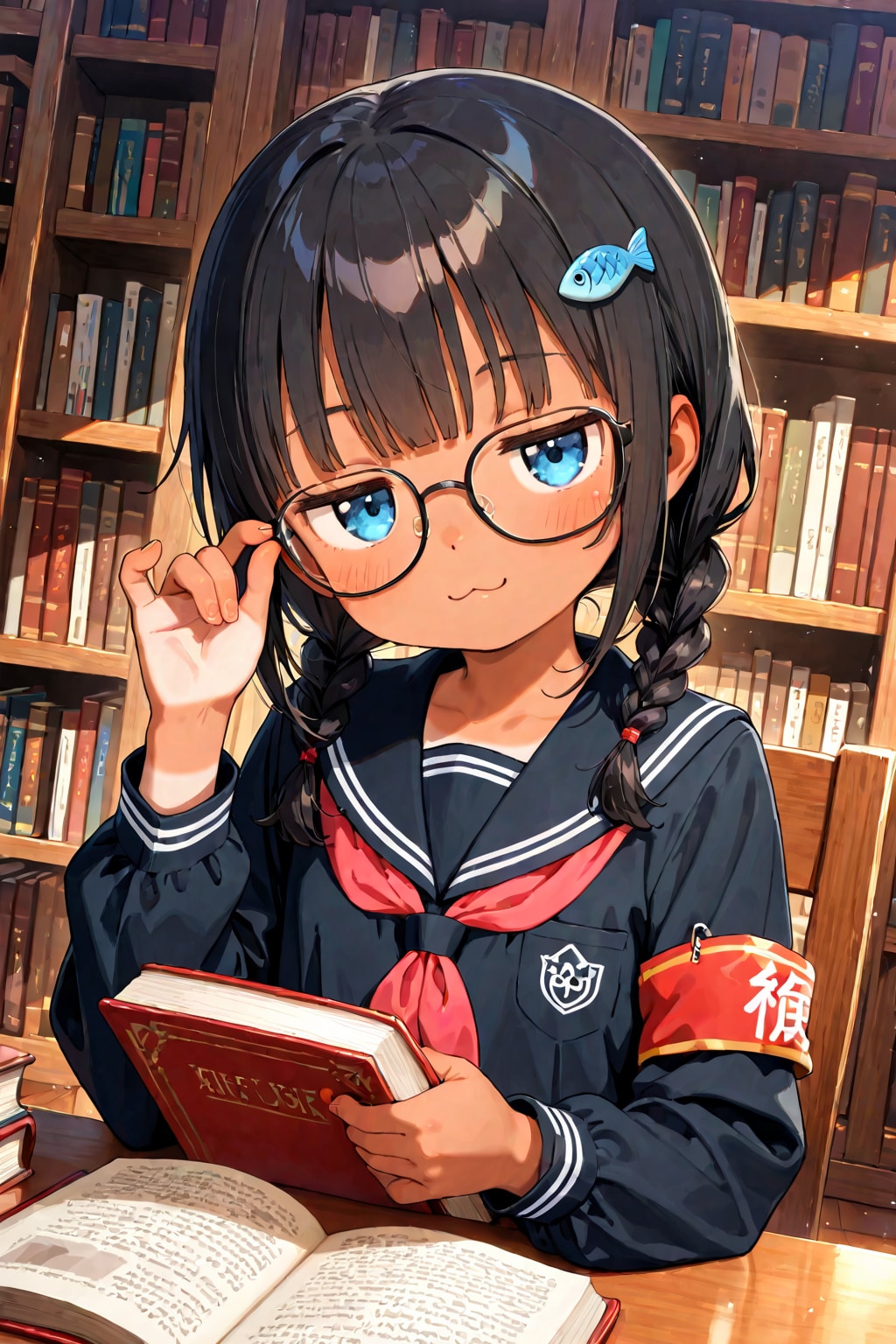 委員長ちゃんになりきるこなつ👓