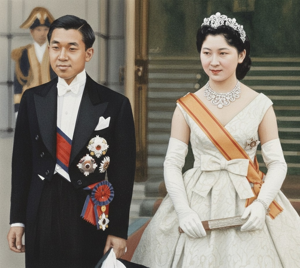 上皇 生誕92水彩画